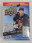 Lot of (26) Factory Sealed 2021-22 Upper Deck Hockey Series 1 Blaster Boxes