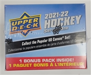 Lot of (26) Factory Sealed 2021-22 Upper Deck Hockey Series 1 Blaster Boxes