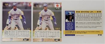 Ken Griffey Jr. Rare 1992 Ace Novelty Cards