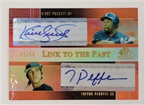 Kirby Puckett & Trevor Plouffe Dual Signed 2004 Upper Deck SP Card LE #25/50