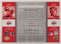 Kirby Puckett & Trevor Plouffe Dual Signed 2004 Upper Deck SP Card LE #25/50