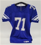 Kentucky Wildcats #71 Game Used Football Jersey 