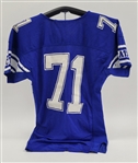 Kentucky Wildcats #71 Game Used Football Jersey 