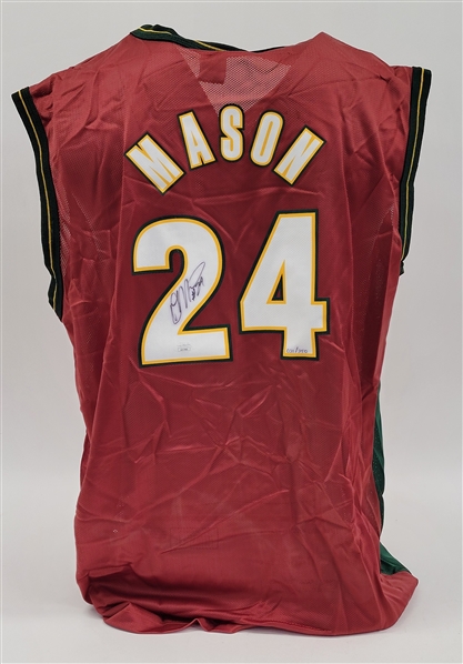 Desmond Mason Autographed Seattle Supersonics Jersey LE #31/350 JSA