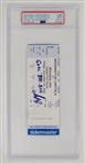 Alexander Ovechkin Autographed Commemorative Ticket From Game in Which He Passed Gordie Howe in Goals PSA 9 Auto 10