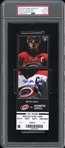 Alexander Ovechkin Autographed 400th Goal Full Ticket PSA 8 Auto 10