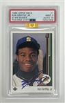 Ken Griffey Jr. Autographed 1989 Upper Deck #1 Rookie Card Gold Diamond PSA 9 Auto 10