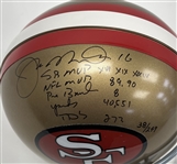 Joe Montana Autographed & Multi-Inscribed Limited Edition San Francisco 49ers Full Size Pro Line Authentic Helmet LE #38/249