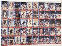 Lot of (20) RARE Uncut 1995 Signature Rookies Miracle on Ice Card Sheets