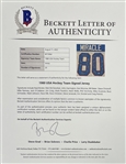 1980 Miracle Hockey Team Signed Custom Jersey w/ 20 Signatures Beckett LOA