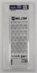 Alexander Ovechkin Autographed 2011 NHL Winter Classic Full Ticket PSA 9 Auto 6