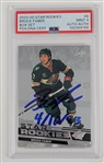 Brock Faber Autographed & Inscribed 2023 UD Star Rookies #6 Box Set Rookie Card PSA 9