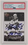 Brock Faber Autographed & Inscribed 2023 Upper Deck UD Canvas B&W Rookie Card PSA 10