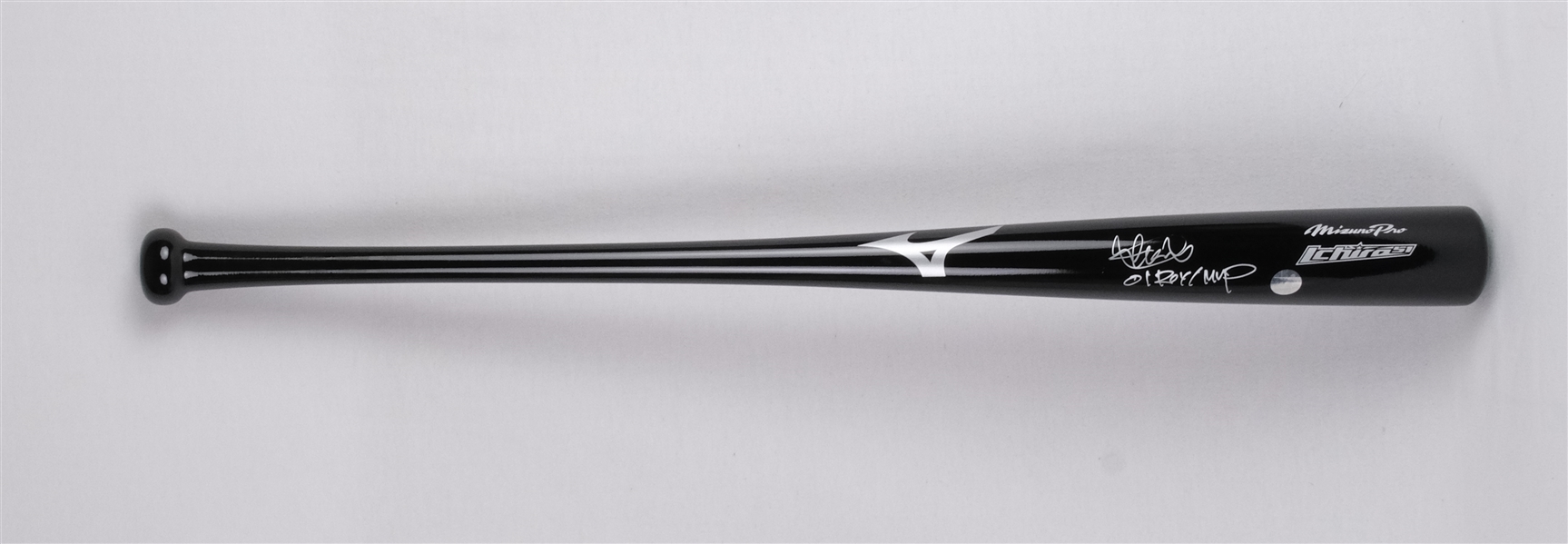 Ichiro Suzuki 2001 Autographed Inscribed Rookie of the Year & AL MVP Game Model Mizuno Bat w/ Ichiro COA