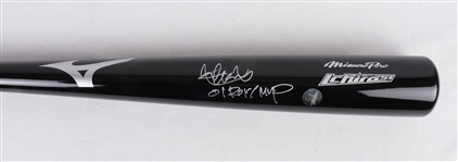 Ichiro Suzuki 2001 Autographed Inscribed Rookie of the Year & AL MVP Game Model Mizuno Bat w/ Ichiro COA
