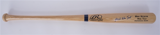 Mike Trout Autographed Michael Nelson Trout Full Name Bat Beckett & PSA/DNA
