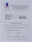 Mike Trout Autographed Michael Nelson Trout Full Name Bat Beckett & PSA/DNA